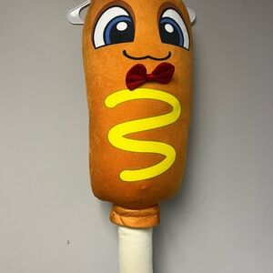 Rare 54” Jumbo Corndog Plush Stuffed Animal Classic Toy Carnival Prize